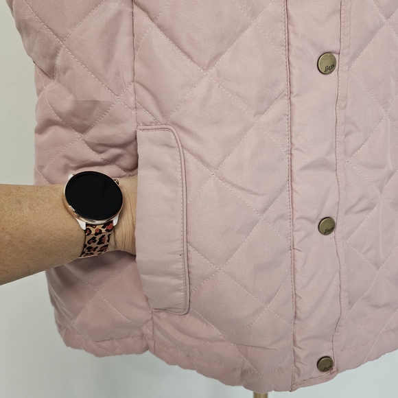 G.H. Bass & Co. Maine WOMAN'S Rose QUILTED Sleeveless VEST SZ Medium - Picture 5 of 8